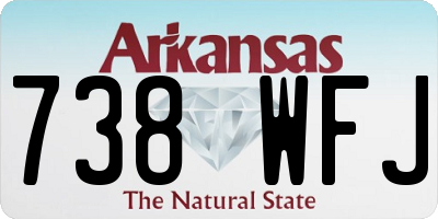 AR license plate 738WFJ