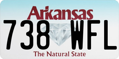AR license plate 738WFL
