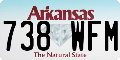 AR license plate 738WFM