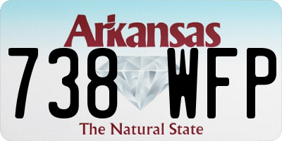 AR license plate 738WFP