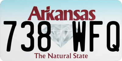 AR license plate 738WFQ