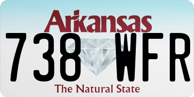 AR license plate 738WFR
