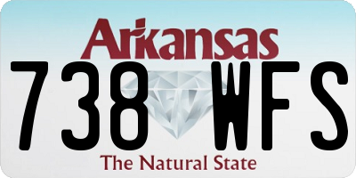 AR license plate 738WFS