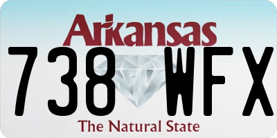 AR license plate 738WFX