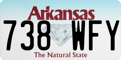 AR license plate 738WFY
