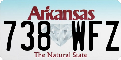AR license plate 738WFZ