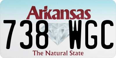AR license plate 738WGC