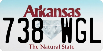 AR license plate 738WGL