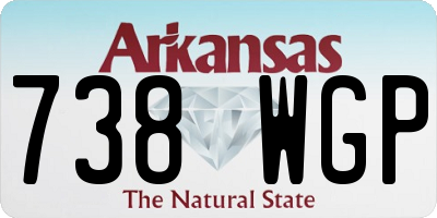 AR license plate 738WGP
