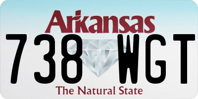 AR license plate 738WGT