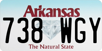 AR license plate 738WGY
