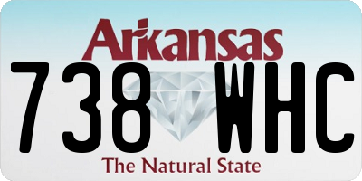 AR license plate 738WHC