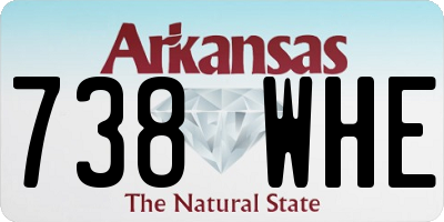 AR license plate 738WHE