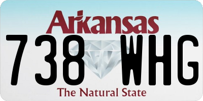 AR license plate 738WHG