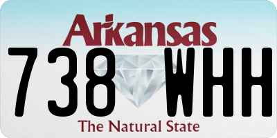 AR license plate 738WHH