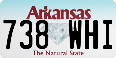AR license plate 738WHI