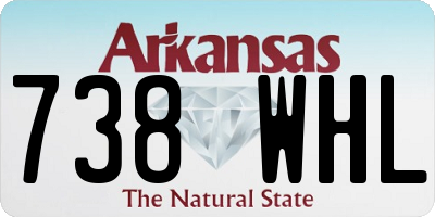 AR license plate 738WHL
