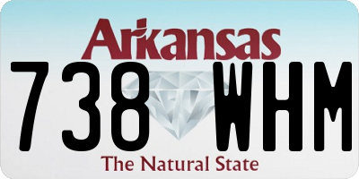 AR license plate 738WHM