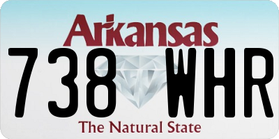 AR license plate 738WHR