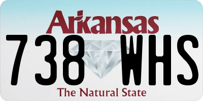 AR license plate 738WHS