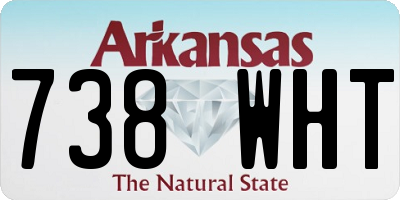 AR license plate 738WHT