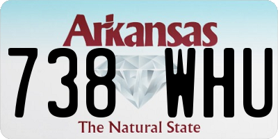 AR license plate 738WHU