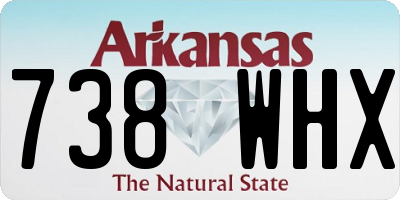 AR license plate 738WHX