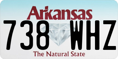 AR license plate 738WHZ