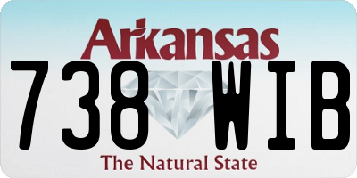 AR license plate 738WIB