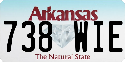 AR license plate 738WIE