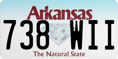 AR license plate 738WII