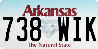 AR license plate 738WIK