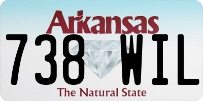 AR license plate 738WIL