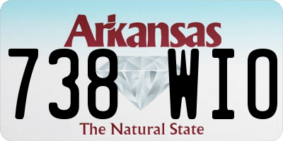 AR license plate 738WIO