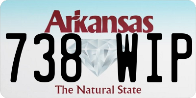 AR license plate 738WIP