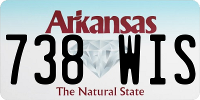 AR license plate 738WIS