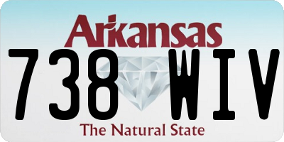 AR license plate 738WIV
