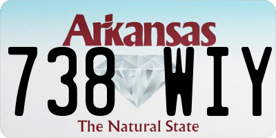 AR license plate 738WIY