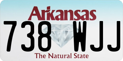 AR license plate 738WJJ