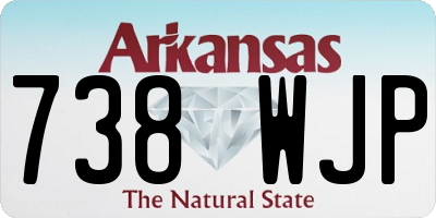 AR license plate 738WJP