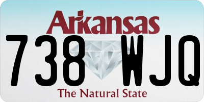 AR license plate 738WJQ