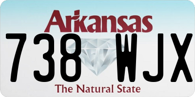 AR license plate 738WJX