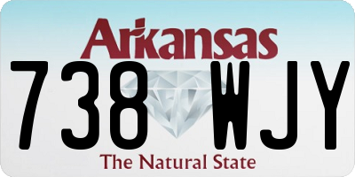 AR license plate 738WJY