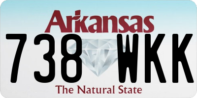AR license plate 738WKK