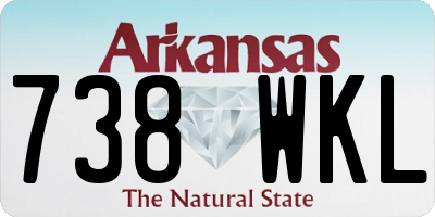 AR license plate 738WKL