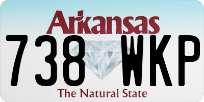 AR license plate 738WKP