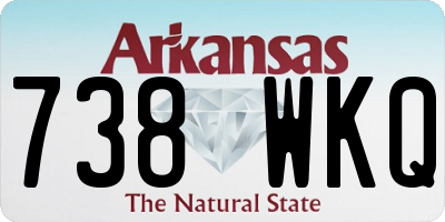 AR license plate 738WKQ