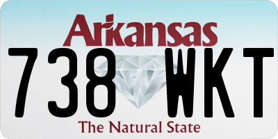 AR license plate 738WKT