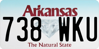 AR license plate 738WKU