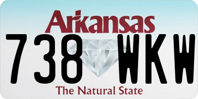 AR license plate 738WKW